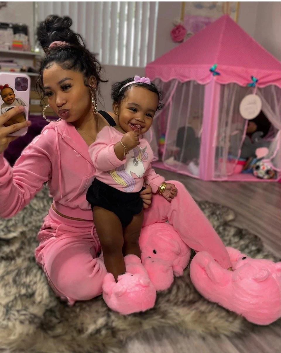 Teddy Bear Style Faux Fur Indoor Soft Anti-Slip Plush Warm Shoes