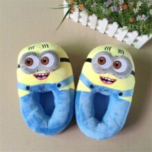 Cartoon Minion Indoor Warm Plush Shoes Cartoon Minion Indoor Warm Plush Shoes