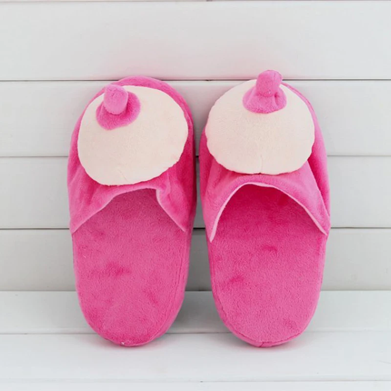 Big Boobs Breast Penis Dick Design Pillow And Slippers