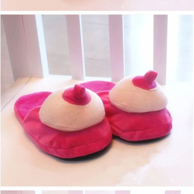 Big Boobs Breast Penis Dick Design Pillow And Slippers