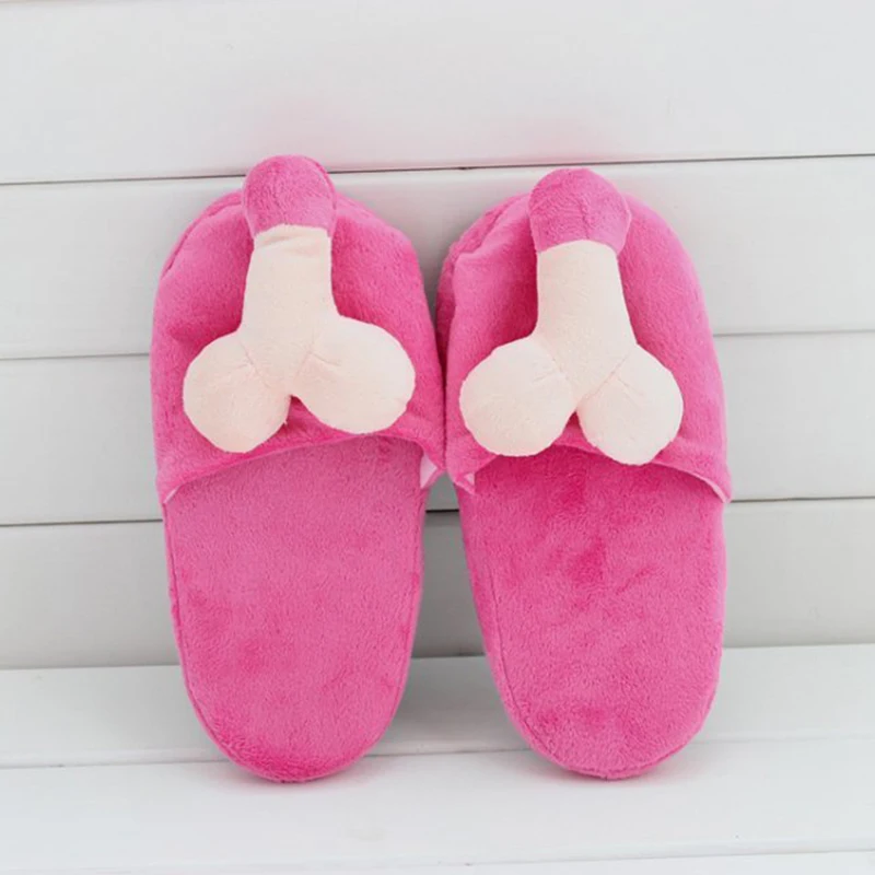 Big Boobs Breast Penis Dick Design Pillow And Slippers