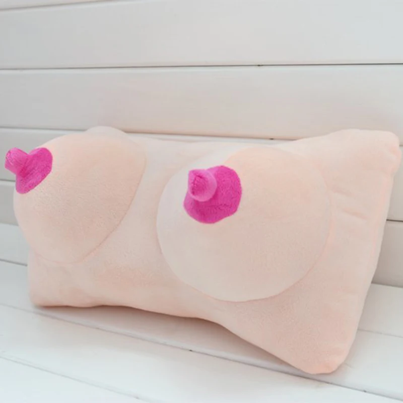 Big Boobs Breast Penis Dick Design Pillow And Slippers
