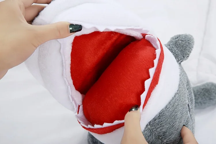 Cartoon Shark Indoor Warm Plush Shoes