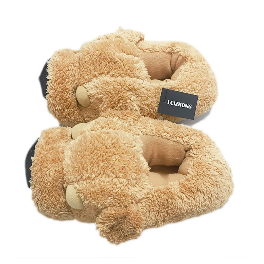 Cartoon Dog Indoor Warm Plush Shoes