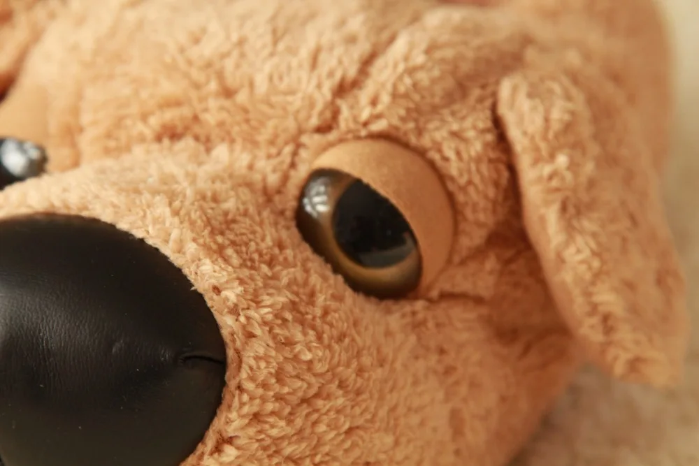 Cartoon Dog Indoor Warm Plush Shoes