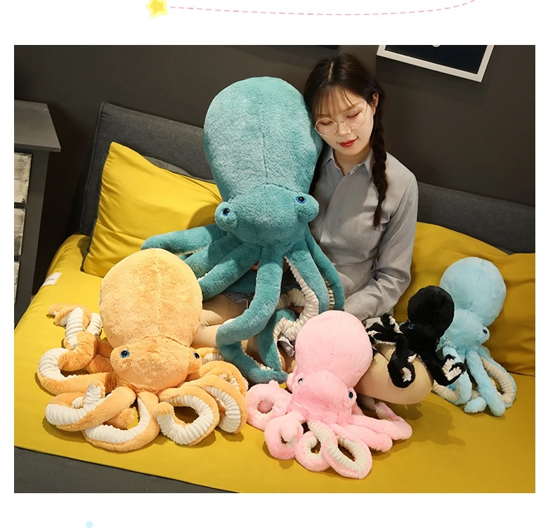 Cartoon Sea Big Eyes Octopus Plush Stuffed Doll