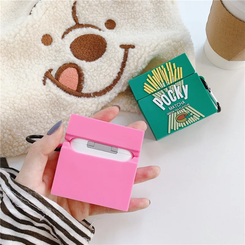 Pocky Strawberry Cookies Kawaii Airpods