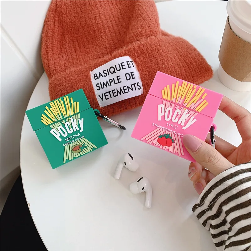 Pocky Strawberry Cookies Kawaii Airpods