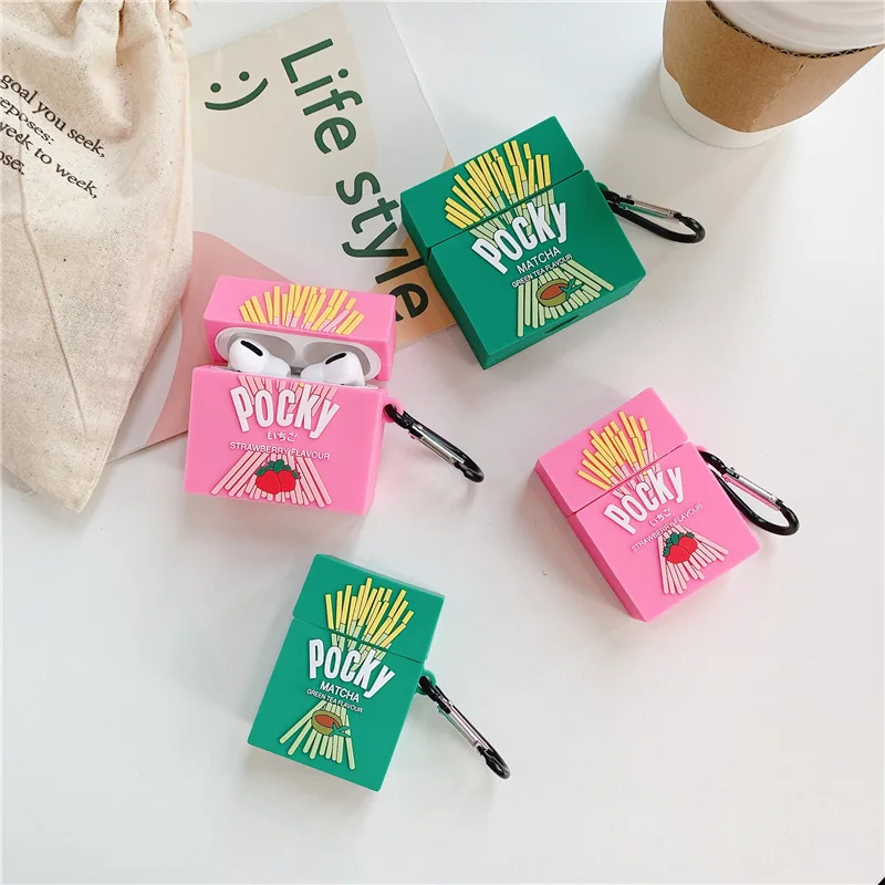 Pocky Strawberry Cookies Kawaii Airpods