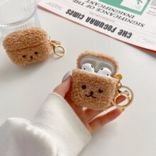 Fluffy Bear Keychain Earphone Apple Case Kawaii AirPods Fluffy Bear Keychain Earphone Apple Case Kawaii AirPods