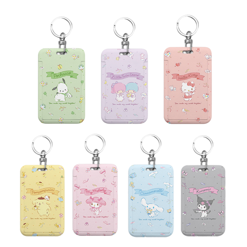Cartoon Cinnamoroll Kuromi Plastic Kawaii Lanyard Card