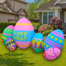 230cm Long Inflatable Outdoor Easter Egg Decoration 230cm Long Inflatable Outdoor Easter Egg Decoration