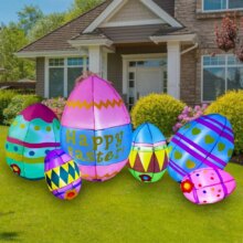 230cm Long Inflatable Outdoor Easter Egg Decoration 230cm Long Inflatable Outdoor Easter Egg Decoration
