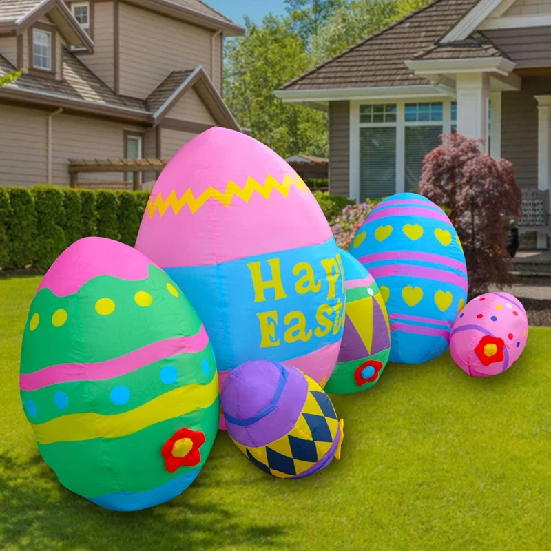 230cm Long Inflatable Outdoor Easter Egg Decoration 230cm Long Inflatable Outdoor Easter Egg Decoration