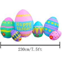 230cm Long Inflatable Outdoor Easter Egg Decoration 230cm Long Inflatable Outdoor Easter Egg Decoration