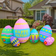230cm Long Inflatable Outdoor Easter Egg Decoration 230cm Long Inflatable Outdoor Easter Egg Decoration