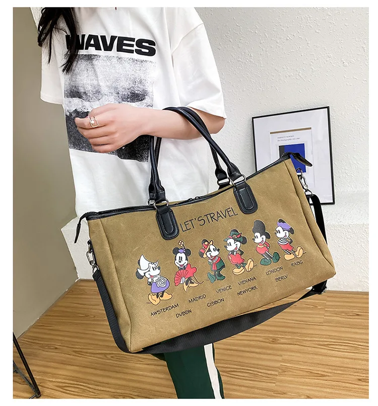 Disney Mickey Fashion Cartoon Mouse Canvas Bag