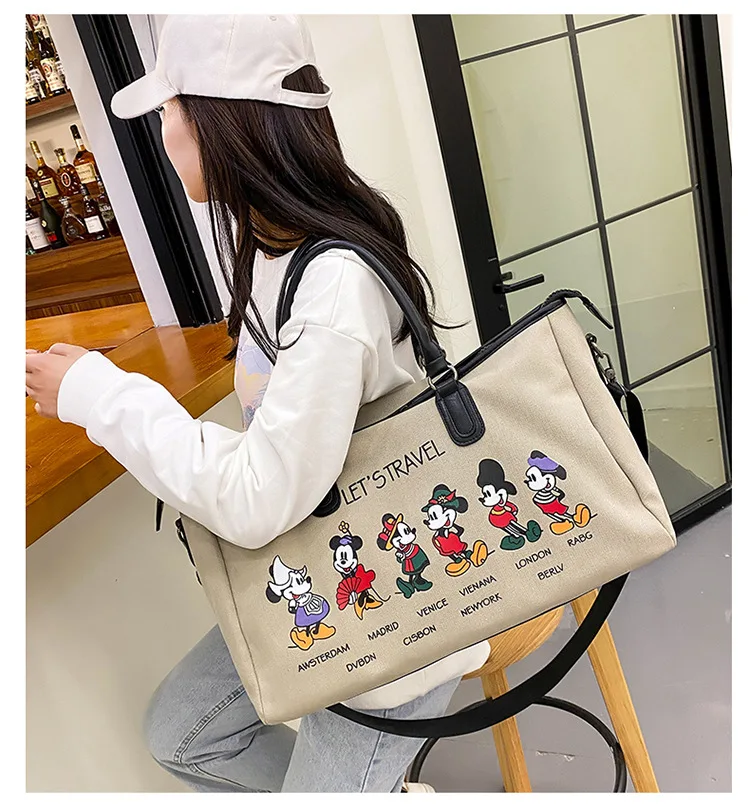 Disney Mickey Fashion Cartoon Mouse Canvas Bag