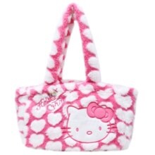 Cartoon Hello Kitty New Women Plush Kawaii Handbag Cartoon Hello Kitty New Women Plush Kawaii Handbag