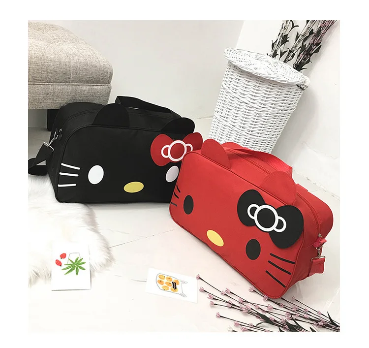 Cartoon Hello-Kitty Fashion Travel Kawaii Waterproof  Bag