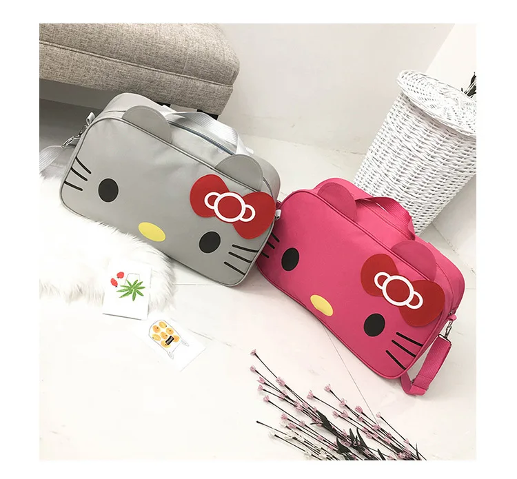Cartoon Hello-Kitty Fashion Travel Kawaii Waterproof  Bag