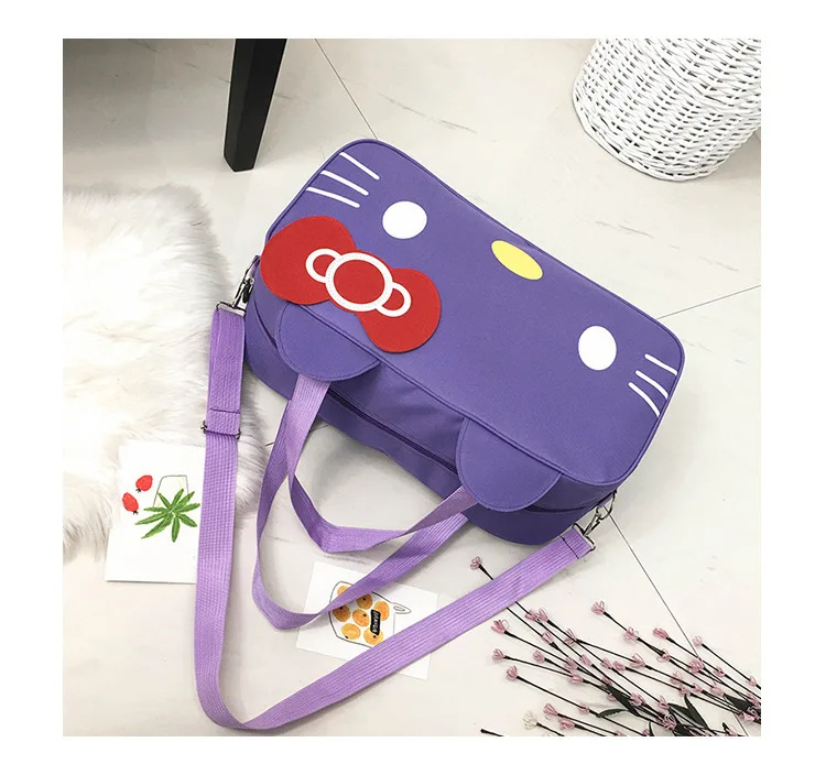Cartoon Hello-Kitty Fashion Travel Kawaii Waterproof  Bag