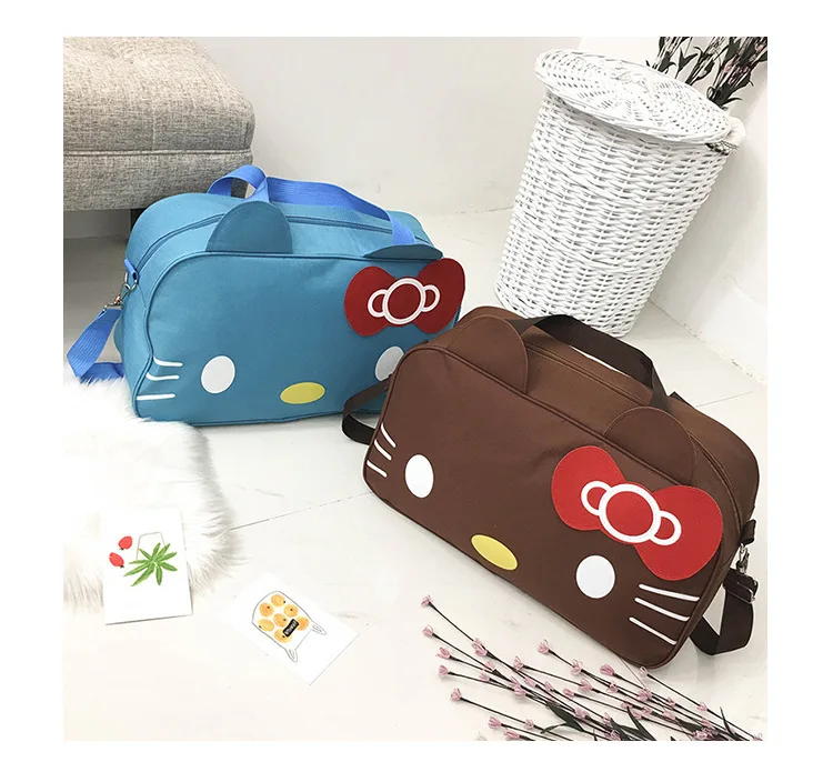 Cartoon Hello-Kitty Fashion Travel Kawaii Waterproof  Bag