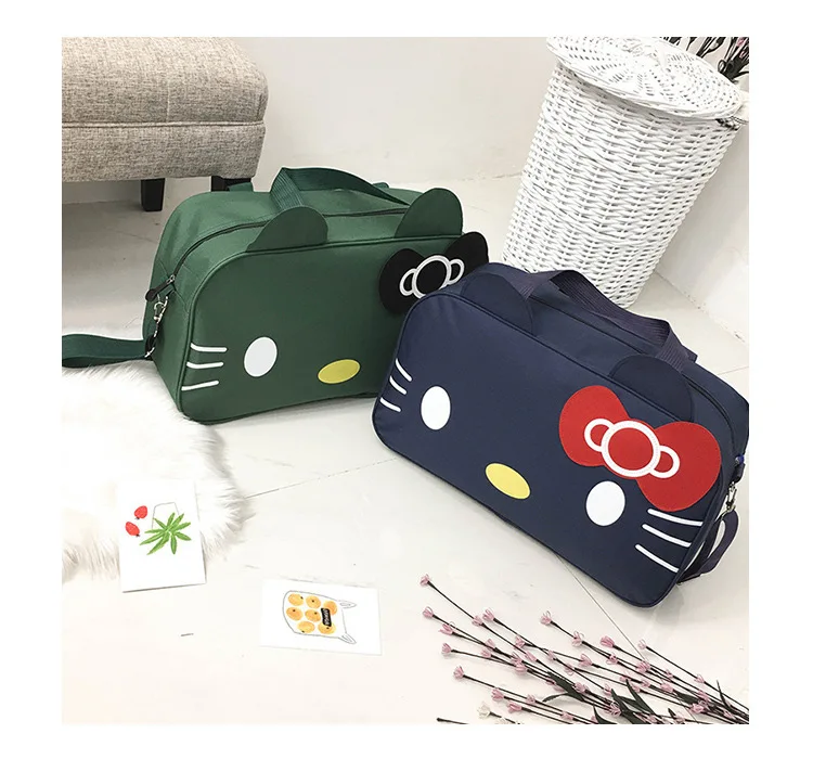 Cartoon Hello-Kitty Fashion Travel Kawaii Waterproof  Bag