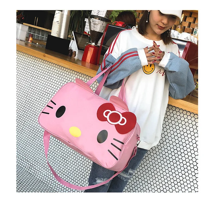 Cartoon Hello-Kitty Fashion Travel Kawaii Waterproof  Bag