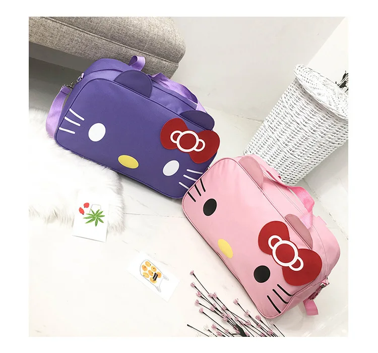 Cartoon Hello-Kitty Fashion Travel Kawaii Waterproof  Bag