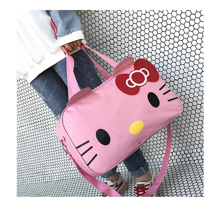 Cartoon Hello-Kitty Fashion Travel Kawaii Waterproof  Bag