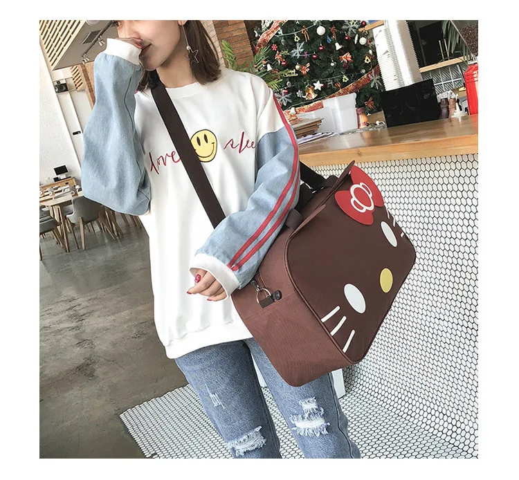 Cartoon Hello-Kitty Fashion Travel Kawaii Waterproof  Bag