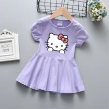 Cartoon Hello-Kitty New Baby Kawaii Print Dress Cartoon Hello-Kitty New Baby Kawaii Print Dress