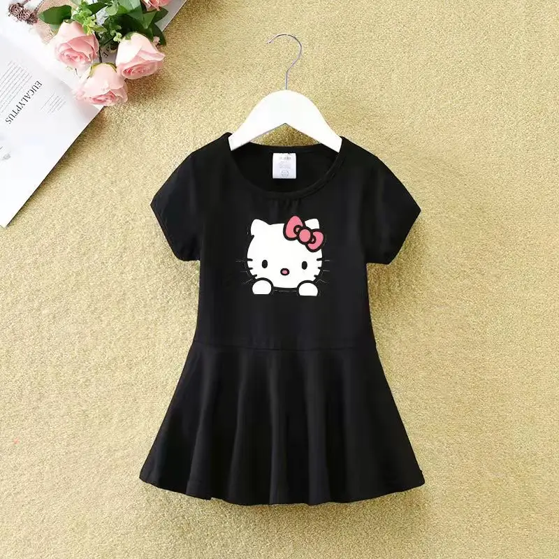Cartoon Hello-Kitty New Baby Kawaii Print Dress
