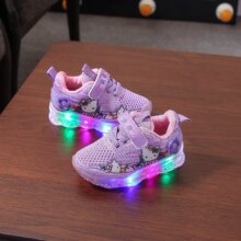 Cartoon Hello Kitty Baby LED Light Sports Casual Kawaii Shoes Cartoon Hello Kitty Baby LED Light Sports Casual Kawaii Shoes
