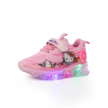 Cartoon Hello Kitty Baby LED Light Sports Casual Kawaii Shoes Cartoon Hello Kitty Baby LED Light Sports Casual Kawaii Shoes