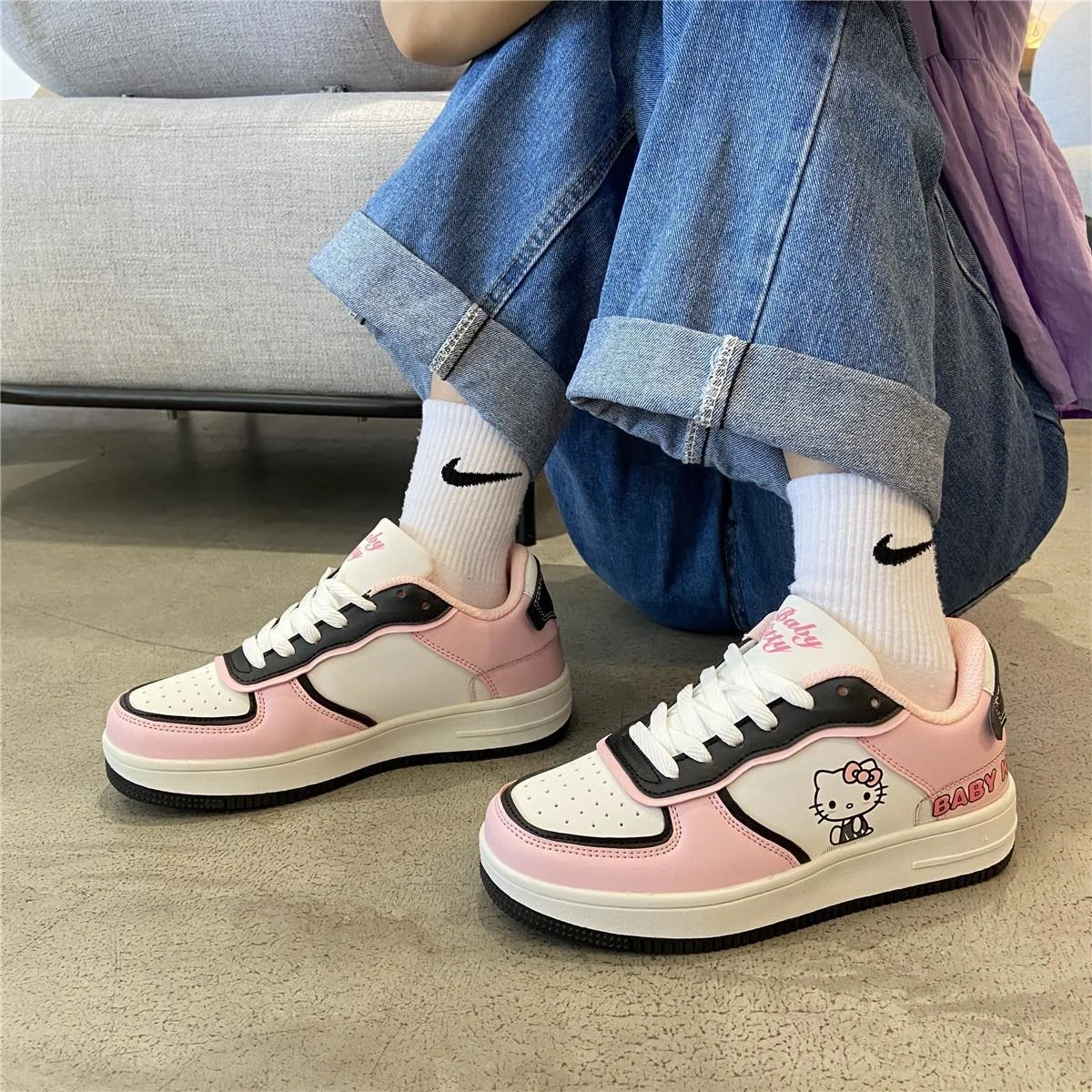 Cartoon Hello Kitty All-match Light Breathable Kawaii Shoes