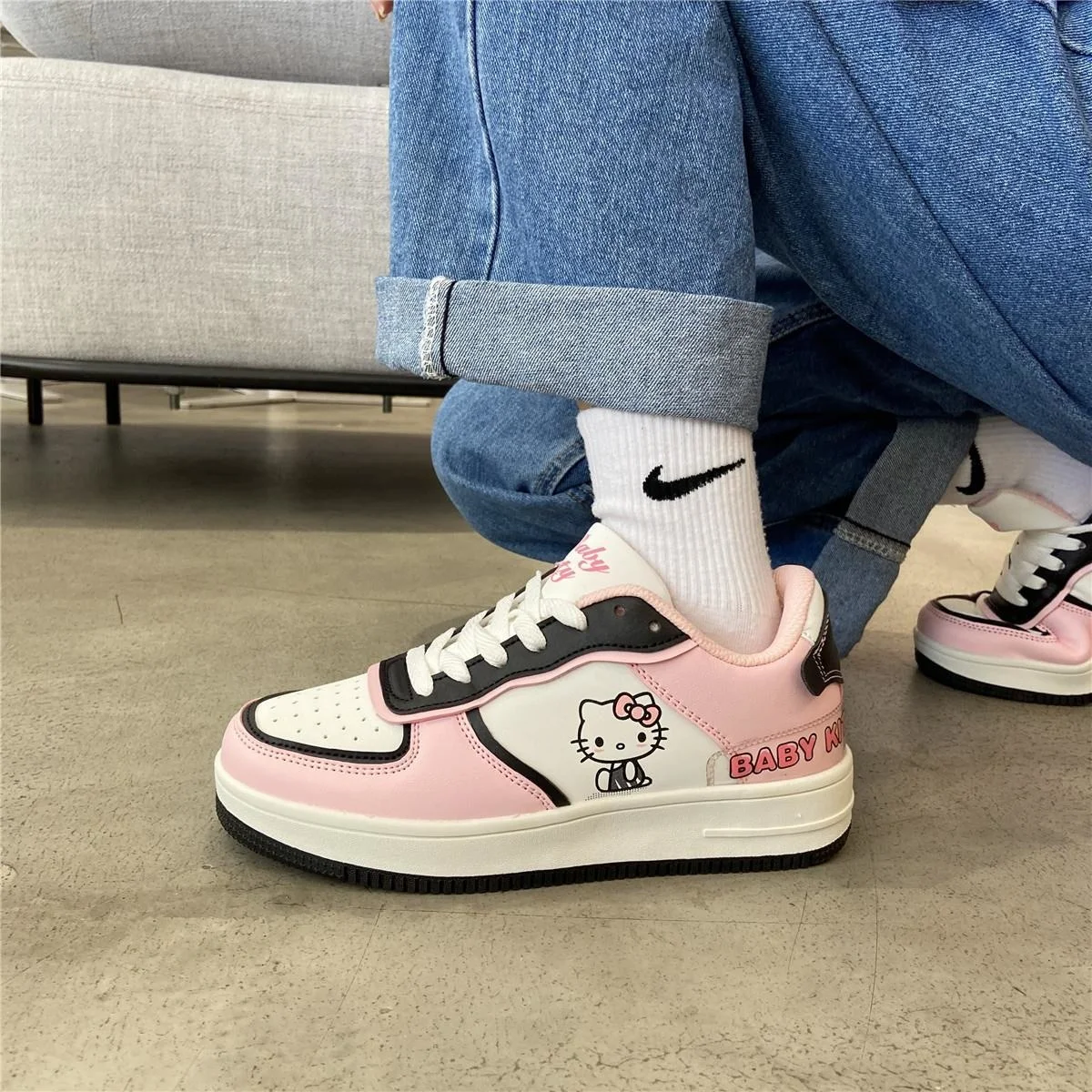 Cartoon Hello Kitty All-match Light Breathable Kawaii Shoes