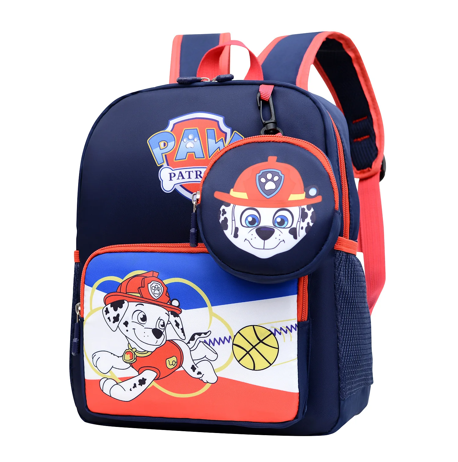 Kawaii Paw Patrol Marshall School Bag With Pendant Purse