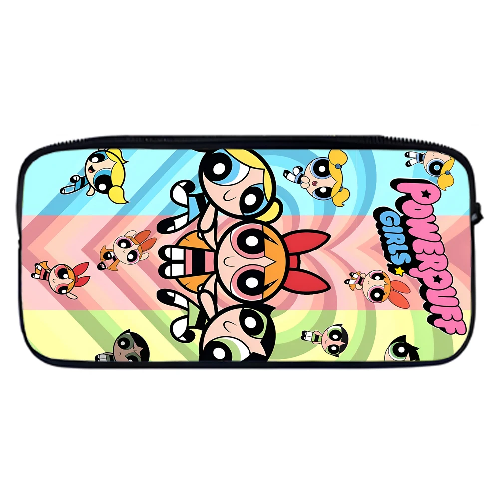 The Powerpuff Girls Printed Kawaii Polyester Pencil Case