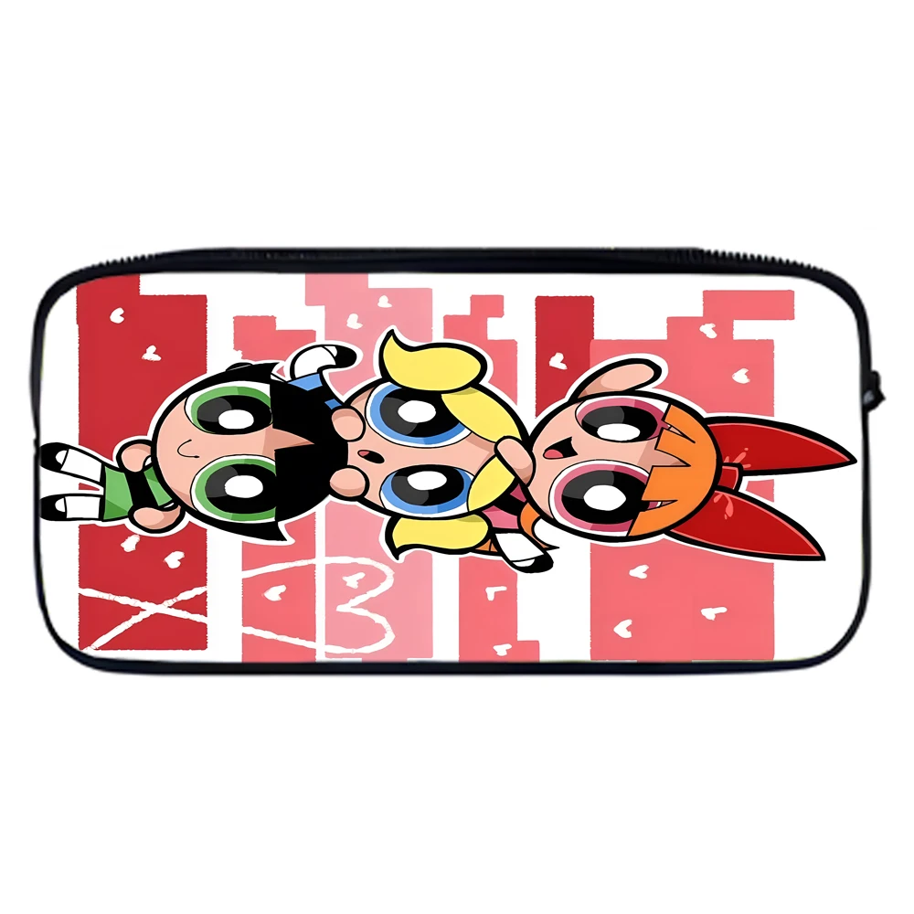 The Powerpuff Girls Kawaii Polyester Pencil Case