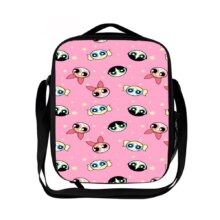 Kawaii The Powerpuff Girls Printed Polyester Lunch Bag Kawaii The Powerpuff Girls Printed Polyester Lunch Bag