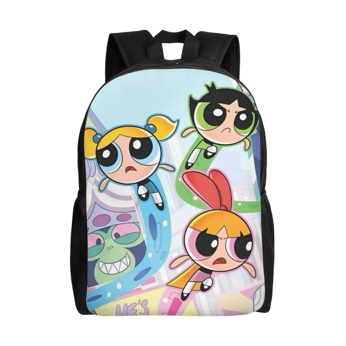 The Powerpuff Girls Canvas Kawaii Student Backpack