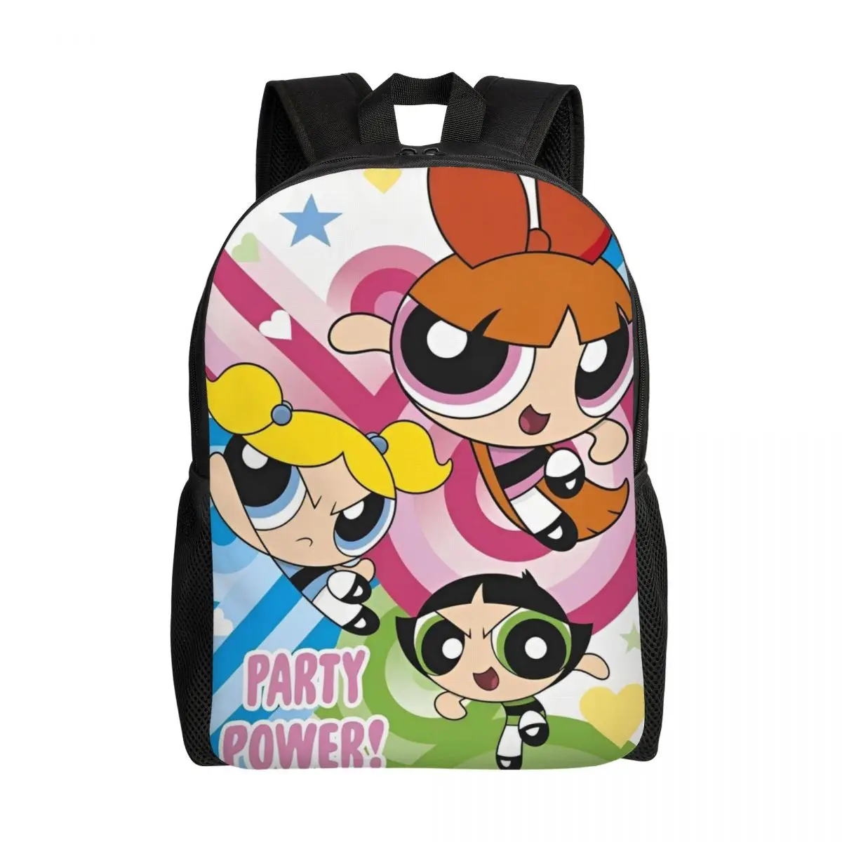 The Powerpuff Girls Kawaii Canvas School Bag For Student