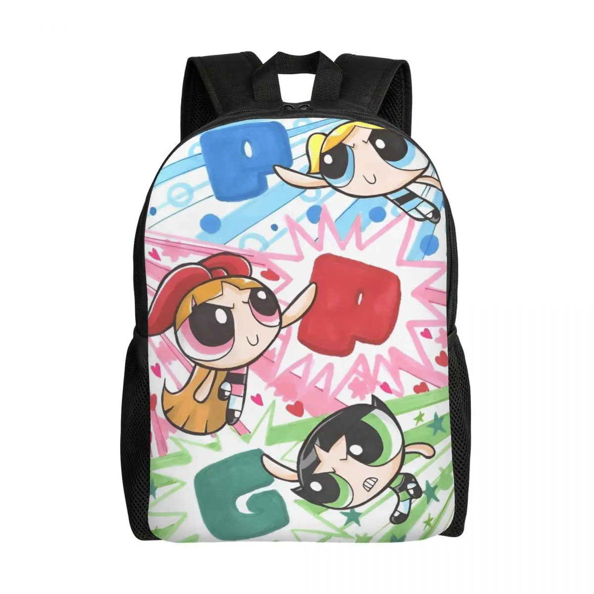 Kawaii The Powerpuff Girls Student School Bag