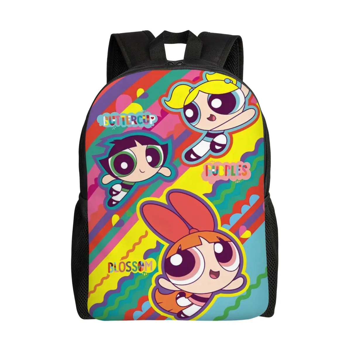 Kawaii Anime The Powerpuff Girls Backpack For Student