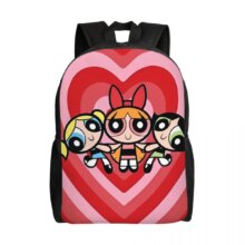 Anime Kawaii The Powerpuff Girls Polyester Backpack Anime Kawaii The Powerpuff Girls Polyester Backpack
