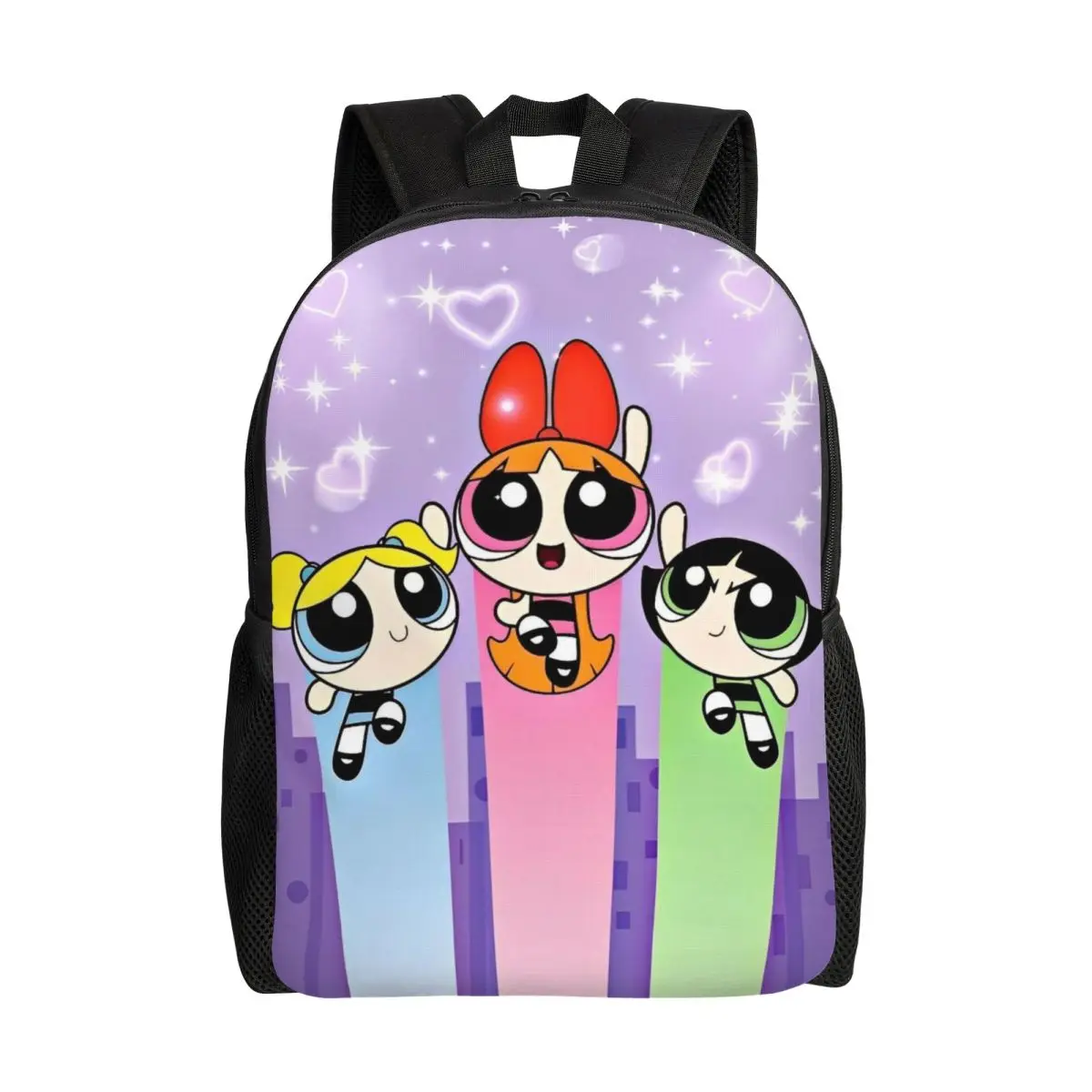 The Powerpuff Girls Kawaii Character Canvas School Bag