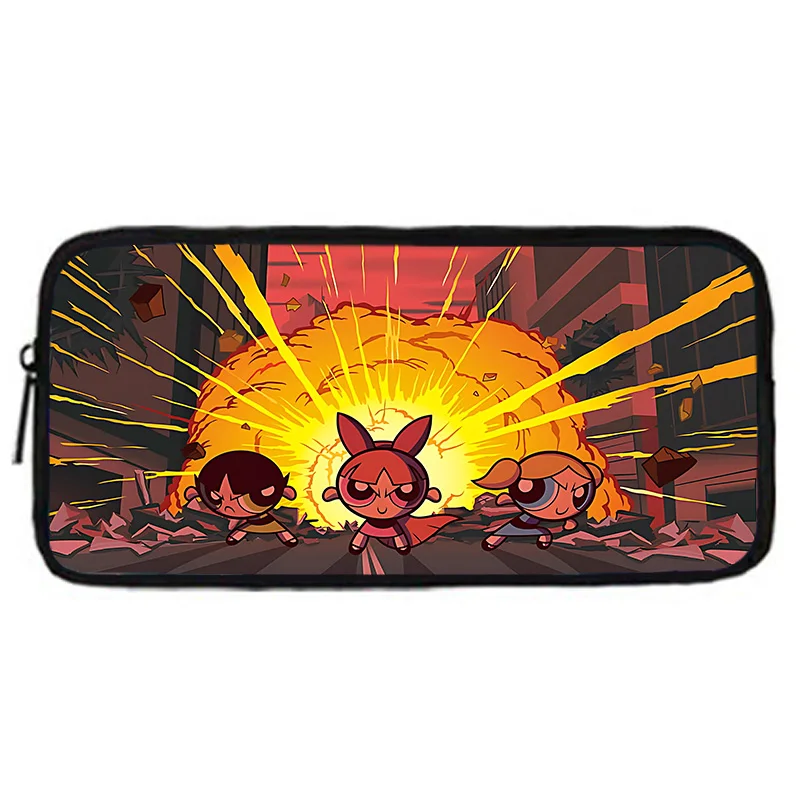 The Powerpuff Girls Kawaii Character Print Pencil Case The Powerpuff Girls Kawaii Character Print Pencil Case