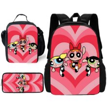 3Pcs/Set Kawaii The Powerpuff Girls Character Backpack 3Pcs/Set Kawaii The Powerpuff Girls Character Backpack
